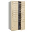 Salsbury Industries Salsbury Industries 3716D-20SFU 4C Horizontal Mailbox - Double Column - 20 MB1 Doors-2 PL ft. s - Sandstone - Front Loading - USPS Access 3716D-20SFU